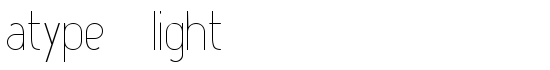 Atype 1 Light - Download Thousands of Free Fonts at FontZone.net