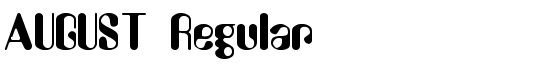 AUGUST Regular - Download Thousands of Free Fonts at FontZone.net