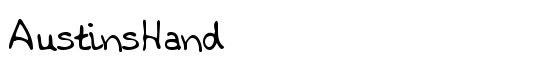 AustinsHand - Download Thousands of Free Fonts at FontZone.net