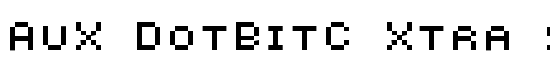 AuX DotBitC Xtra SmallCaps - Download Thousands of Free Fonts at FontZone.net