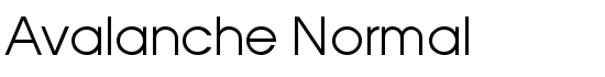 Avalanche Normal - Download Thousands of Free Fonts at FontZone.net