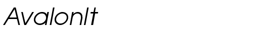 AvalonIt - Download Thousands of Free Fonts at FontZone.net