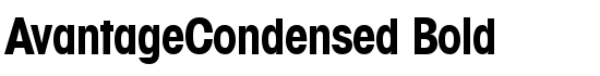 AvantageCondensed Bold - Download Thousands of Free Fonts at FontZone.net