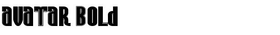 Avatar Bold - Download Thousands of Free Fonts at FontZone.net