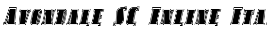 Avondale SC Inline Italic - Download Thousands of Free Fonts at FontZone.net