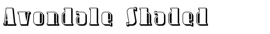 Avondale Shaded - Download Thousands of Free Fonts at FontZone.net