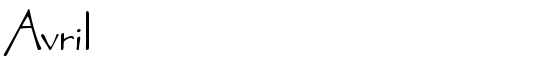 Avril - Download Thousands of Free Fonts at FontZone.net