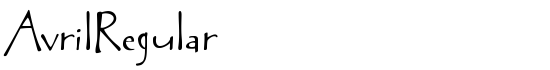 AvrilRegular - Download Thousands of Free Fonts at FontZone.net