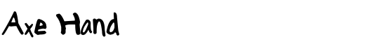 Axe Hand - Download Thousands of Free Fonts at FontZone.net