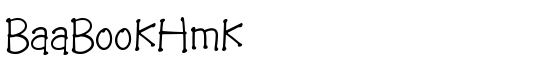 BaaBookHmk - Download Thousands of Free Fonts at FontZone.net