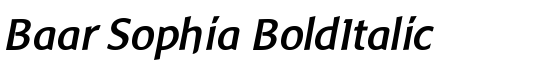 Baar Sophia BoldItalic - Download Thousands of Free Fonts at FontZone.net