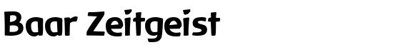 Baar Zeitgeist - Download Thousands of Free Fonts at FontZone.net