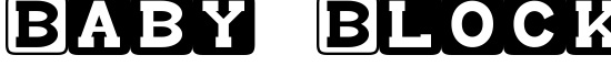 Baby Blocks - Download Thousands of Free Fonts at FontZone.net