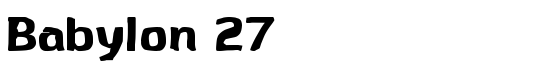 Babylon 27 - Download Thousands of Free Fonts at FontZone.net