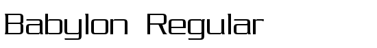 Babylon Regular - Download Thousands of Free Fonts at FontZone.net