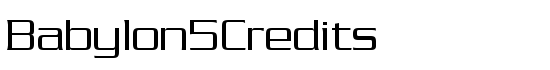 Babylon5Credits - Download Thousands of Free Fonts at FontZone.net