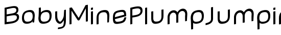 BabyMinePlumpJumping - Download Thousands of Free Fonts at FontZone.net