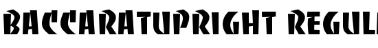 BaccaratUpright Regular - Download Thousands of Free Fonts at FontZone.net