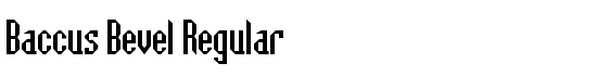 Baccus Bevel Regular - Download Thousands of Free Fonts at FontZone.net
