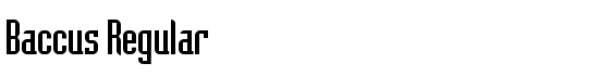 Baccus Regular - Download Thousands of Free Fonts at FontZone.net