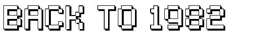 Back to 1982 - Download Thousands of Free Fonts at FontZone.net