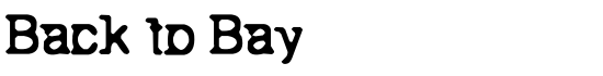 Back to Bay 6 - Download Thousands of Free Fonts at FontZone.net