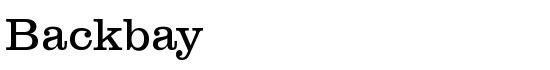 Backbay - Download Thousands of Free Fonts at FontZone.net