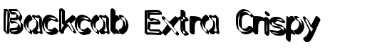 Backcab Extra Crispy - Download Thousands of Free Fonts at FontZone.net