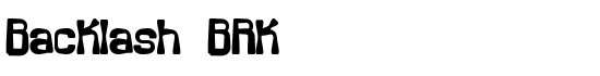 Backlash BRK - Download Thousands of Free Fonts at FontZone.net