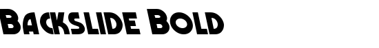 Backslide Bold - Download Thousands of Free Fonts at FontZone.net