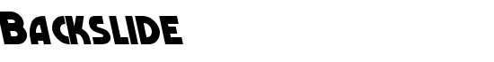 Backslide - Download Thousands of Free Fonts at FontZone.net