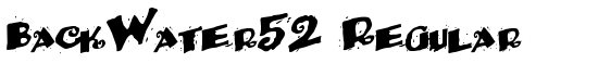 BackWater52 Regular - Download Thousands of Free Fonts at FontZone.net