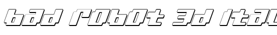 bad-robot-3d-italic - Download Thousands of Free Fonts at FontZone.net