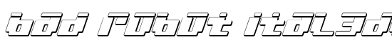 bad robot ital3dl - Download Thousands of Free Fonts at FontZone.net