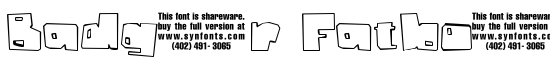 Badger Fatboy UNPAID DEMO - Download Thousands of Free Fonts at FontZone.net