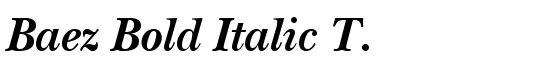 Baez Bold Italic T. - Download Thousands of Free Fonts at FontZone.net