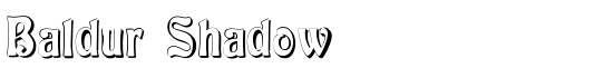 Baldur Shadow - Download Thousands of Free Fonts at FontZone.net