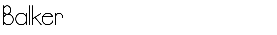 Balker - Download Thousands of Free Fonts at FontZone.net