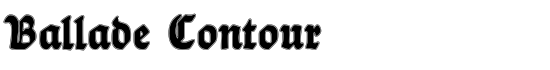 Ballade Contour - Download Thousands of Free Fonts at FontZone.net