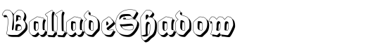 BalladeShadow - Download Thousands of Free Fonts at FontZone.net