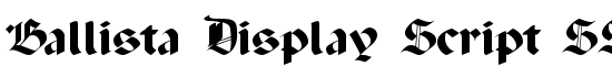 Ballista Display Script SSi - Download Thousands of Free Fonts at FontZone.net