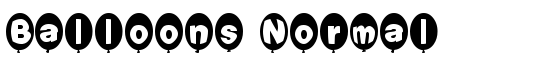 Balloons Normal - Download Thousands of Free Fonts at FontZone.net