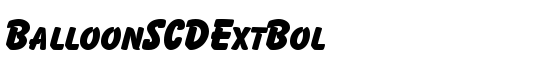 BalloonSCDExtBol - Download Thousands of Free Fonts at FontZone.net