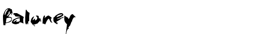 Baloney - Download Thousands of Free Fonts at FontZone.net