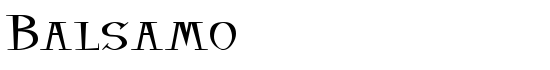 Balsamoâ„¢ - Download Thousands of Free Fonts at FontZone.net