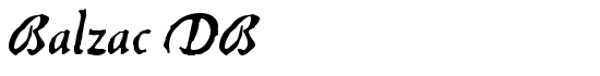 Balzac DB - Download Thousands of Free Fonts at FontZone.net