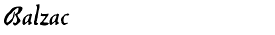 Balzac - Download Thousands of Free Fonts at FontZone.net