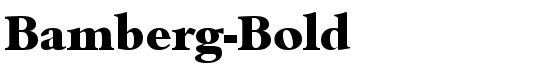 Bamberg-Bold - Download Thousands of Free Fonts at FontZone.net