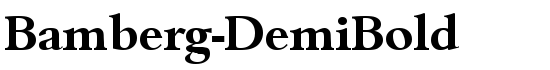 Bamberg-DemiBold - Download Thousands of Free Fonts at FontZone.net