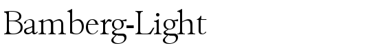 Bamberg-Light - Download Thousands of Free Fonts at FontZone.net